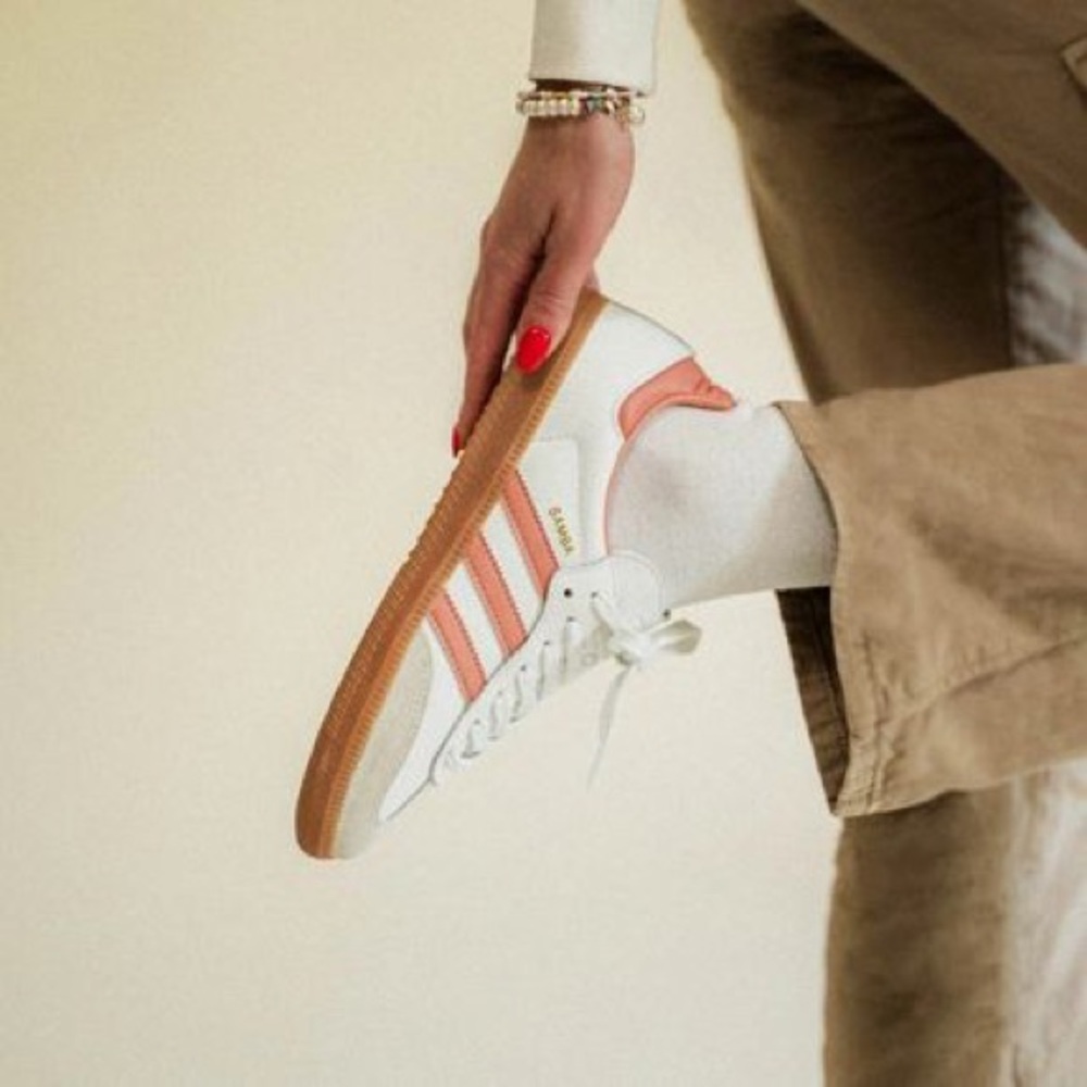 adidas Samba OG White Wonder Clay Pink - Picture 2 of 14